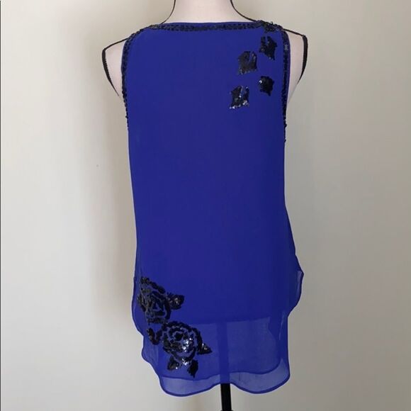 MM COUTURE by MISS ME Blue Sleeveless Tank Top S - Picture 11 of 16